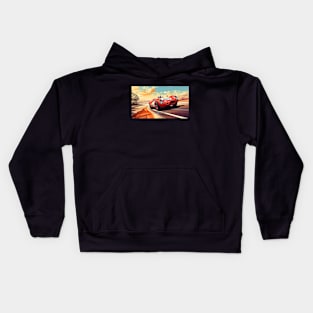 Vintage Racing Car Kids Hoodie